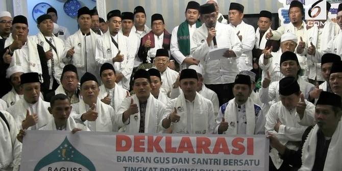 VIDEO: Jokowi-Ma'ruf Didukung Barisan Gus dan Santri DKI