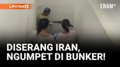 Detik-detik Warga Israel Bersembunyi di Bunker saat Diserang Iran
