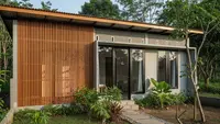6 Desain Rumah 1 Lantai Gaya Tropis Modern di Desa, Asri dan Fungsional