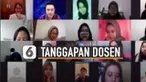 Bukan menanggapi serius dosen itu justru memberikan reaksi kocak.