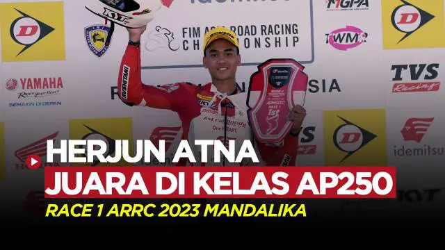 Berita video pembalap Astra Honda Racing Team, Herjun Atna Firdaus berhasil keluar sebagai juara di kelas AP250 Asia Road Racing Championship 2023.