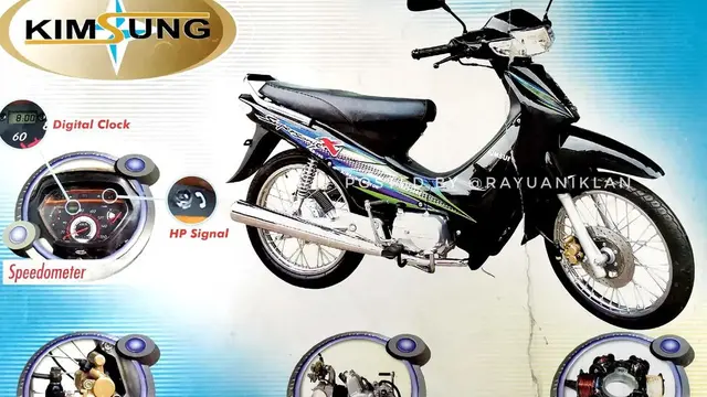 Motor cina mirip Supra Bapak (Instagram/@rayuaniklan)