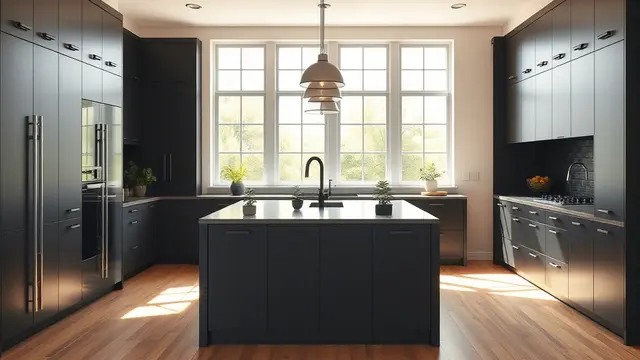 Inspirasi Dapur Minimalis Warna Hitam