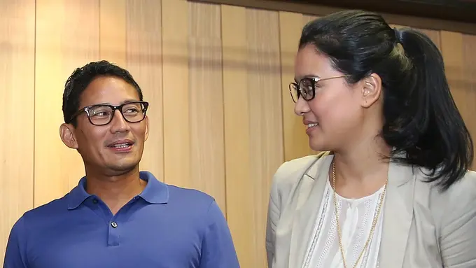 Marcella Zalianty dan Sandiaga Uno