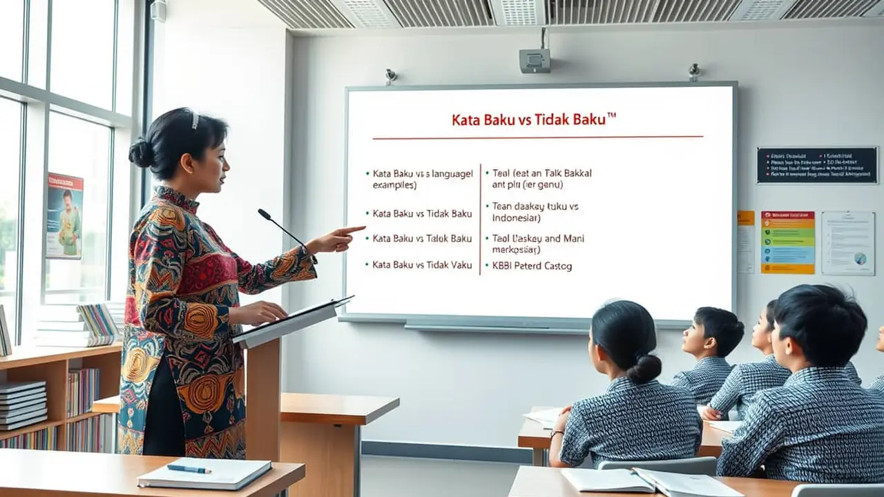 ciri-ciri kata baku
