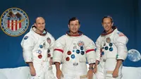 Ketiga awak dalam misi Apollo 16 ke Bulan. (Dok. NASA)