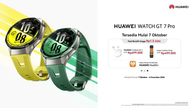 HUAWEI WATCH GT 7: Smartwatch Canggih dengan Medical-Grade Health Management, Ultra Sports Tracking dan Baterai hingga 21 Hari