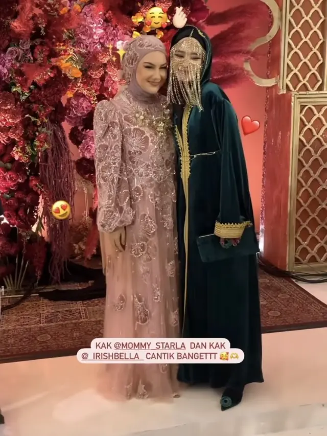 Penampilan Arabian Look Inara Rusli dan Dara Arafah di Ulang Tahun ke-28 Irish Bella