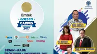 Emtek Goes to Campus (EGTC) hadir lagi. Kali ini hadir di kota Yogyakarta pada 30 Oktober-1 November 2017