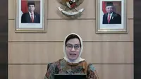 Menteri Keuangan Sri Mulyani Indrawati menghadiri launching buku Teks Ekonomi Syariah