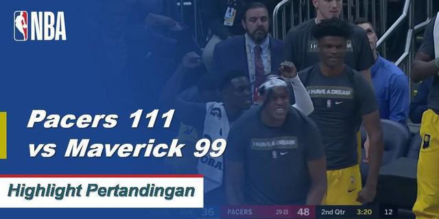 Cuplikan Pertandingan NBA : Pacers 111 vs Mavericks 99