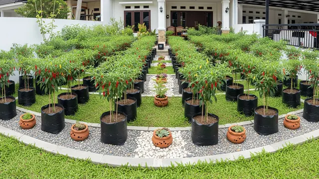 Inspirasi Kebun Cabai Polybag