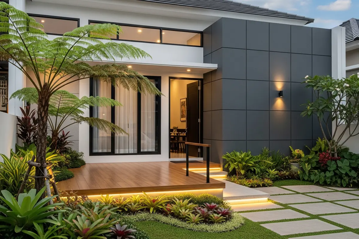 Model Rumah 7x12 Modern 2025 Low Budget untuk Keluarga Muda. Gemini
