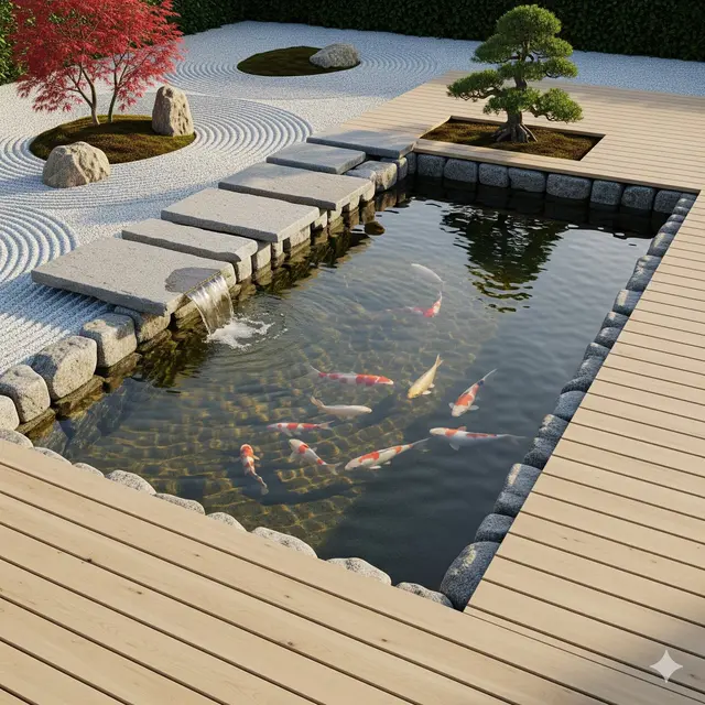 Kolam Gaya Zen Jepang