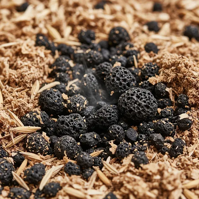 Biochar atau arang hayati (Image by Gemini AI)