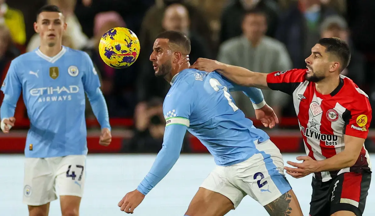 Tiga gol kemenangan Manchester City dicetak oleh Phil Foden. (AP Photo/Ian Walton)