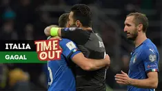 Timnas Italia membuat catatan buruk, untuk pertama kalinya sejak 59 tahun mereka tak lolos ke Piala Dunia.