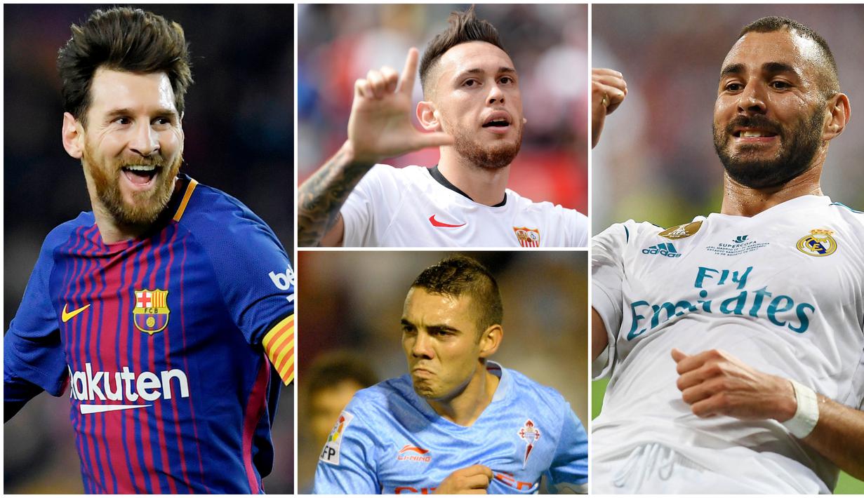 Foto Top Scorer Sementara La Liga 2019 20 Benzema Siap Kudeta Messi Spanyol Bola Com