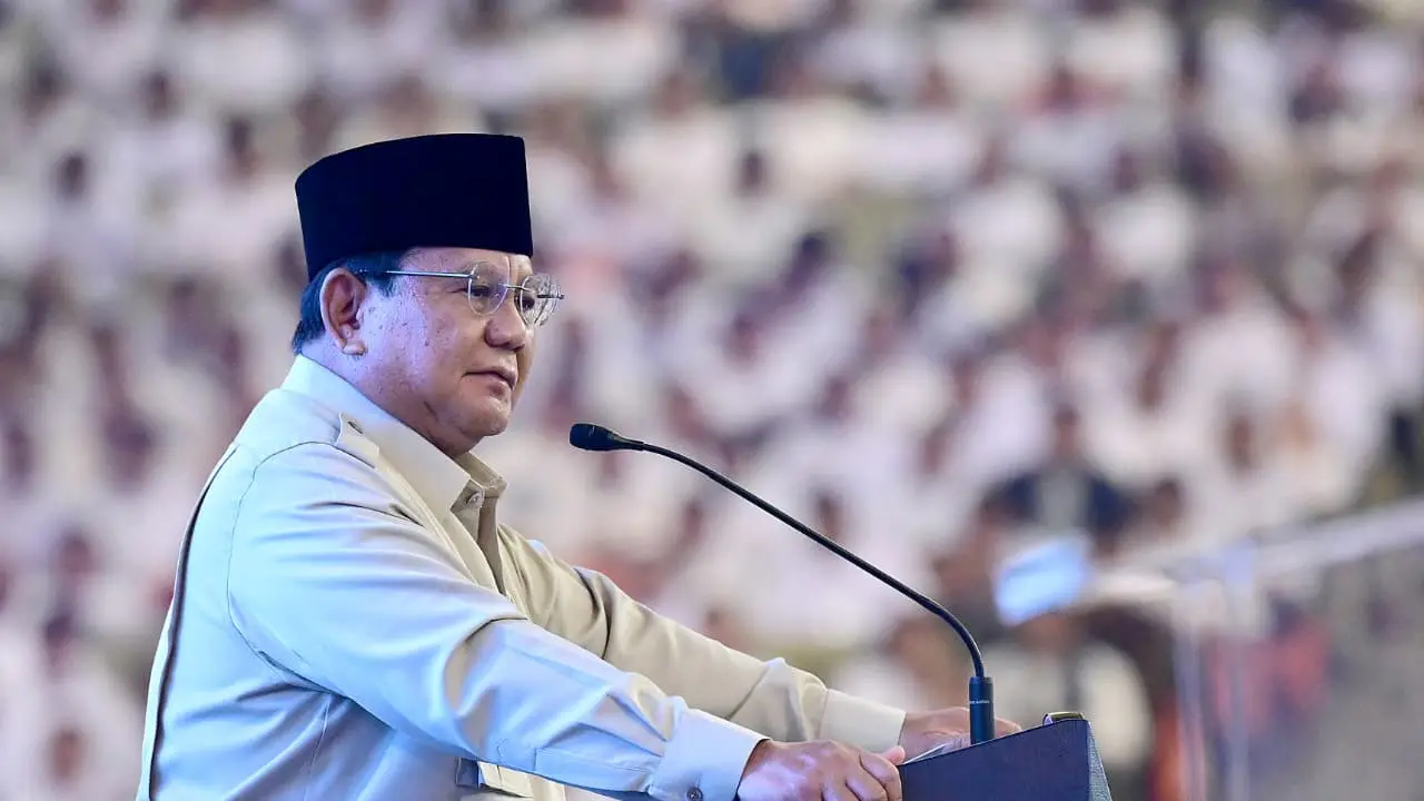 Presiden Prabowo Subianto saat menghadiri 'Building Indonesia's Future Generations Through Nutrition' di SICC Kabupaten Bogor, Jawa Barat, Rabu (3/6/2026) (Sekretariat Presiden)