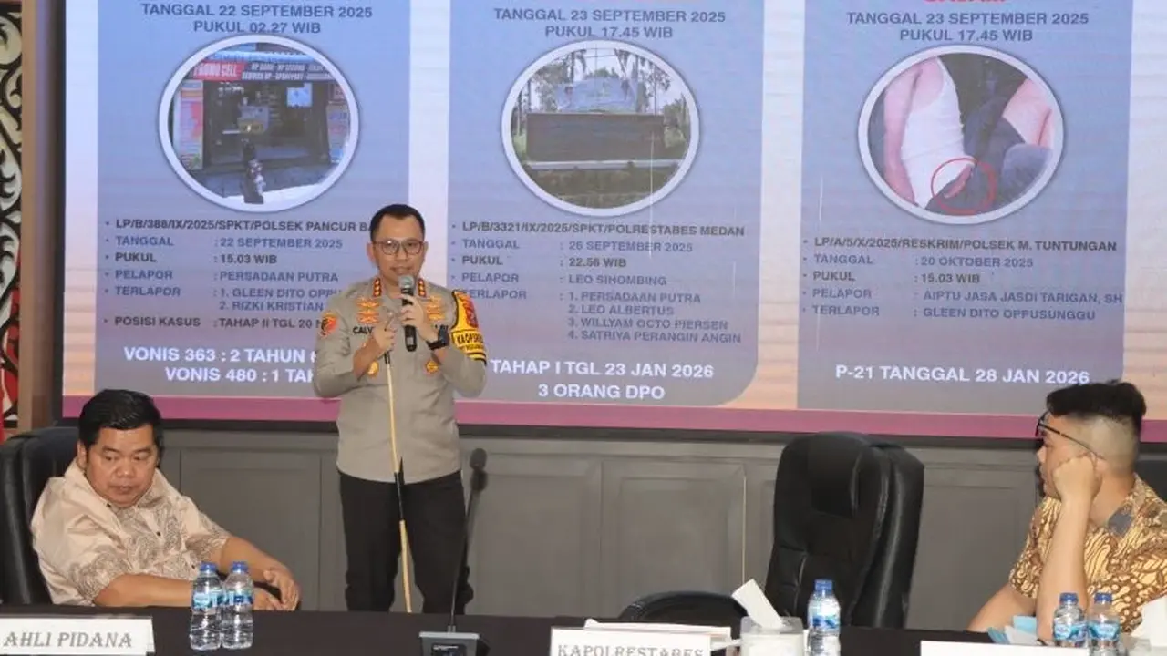 Kapolrestabes Medan Kombes Pol Jean Calvijn Simanjuntak menjelaskan Pemilik Toko HP Korban Pencurian jadi Tersangka
