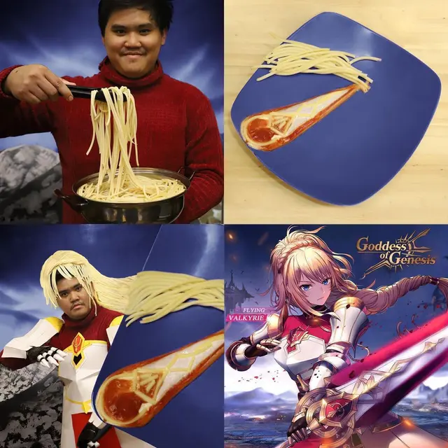 6 Cosplay Low Budget Pakai Junk Food Ini Kocak