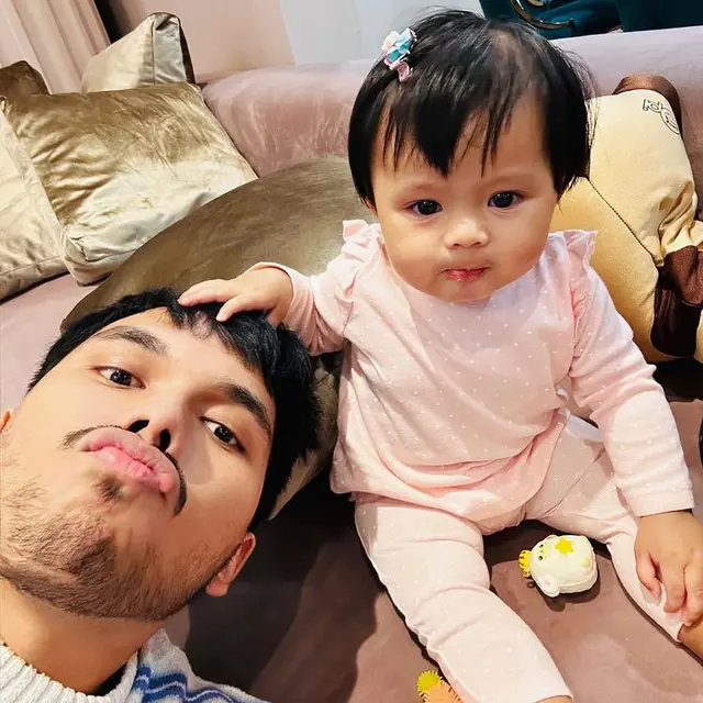 Thariq Halilintar dan Ameena. (Foto: Instagram/thariqhalilintar)