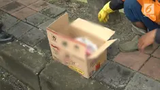 Petugas Pemelihara Sarana Umum (PPSU) menemukan jasad bayi di selokan di kawasan grogol petamburan Jakarta Barat.