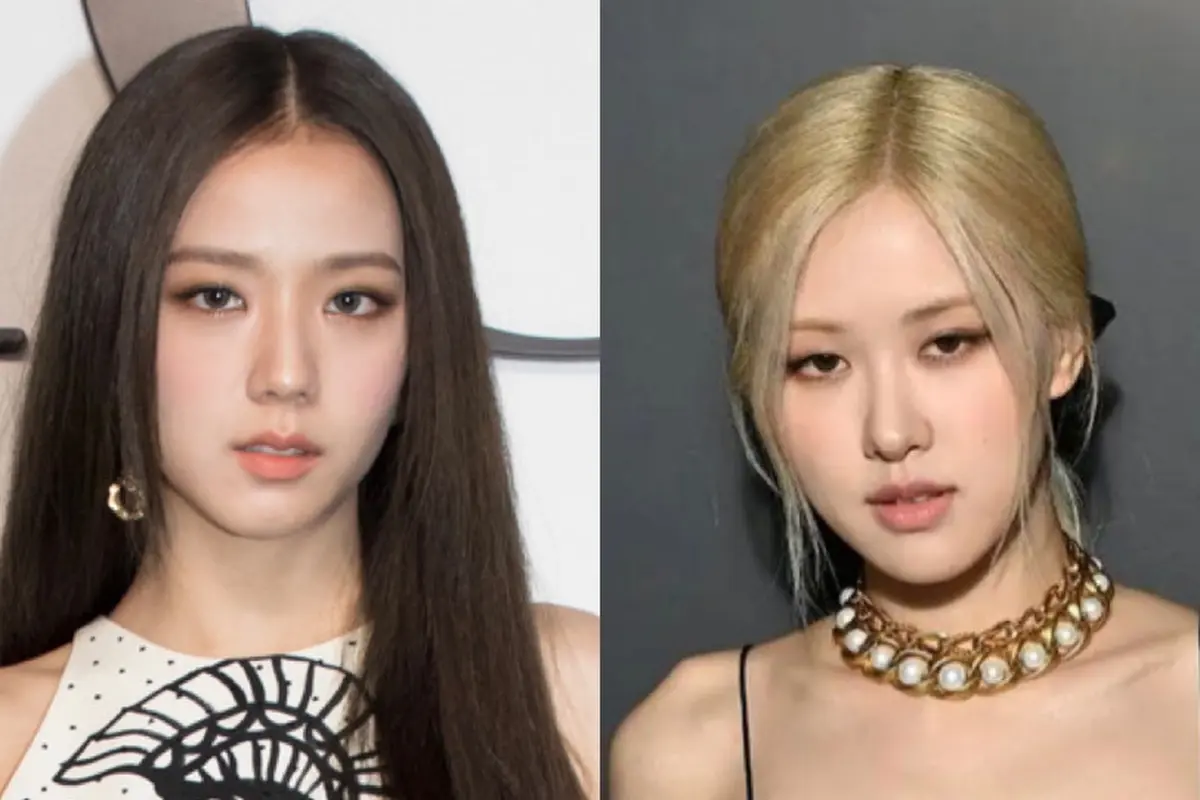Jisoo dan Rose di Paris Fashion Week kenakan mini dress/dok. Dior dan YSL