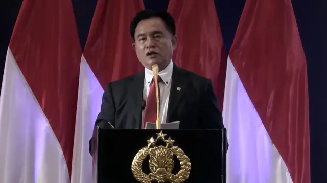 Menteri Koordinator Bidang Hukum, HAM, Imigrasi, dan Pemasyarakatan (Menko Kumham Imipas) Yusril Ihza Mahendra.