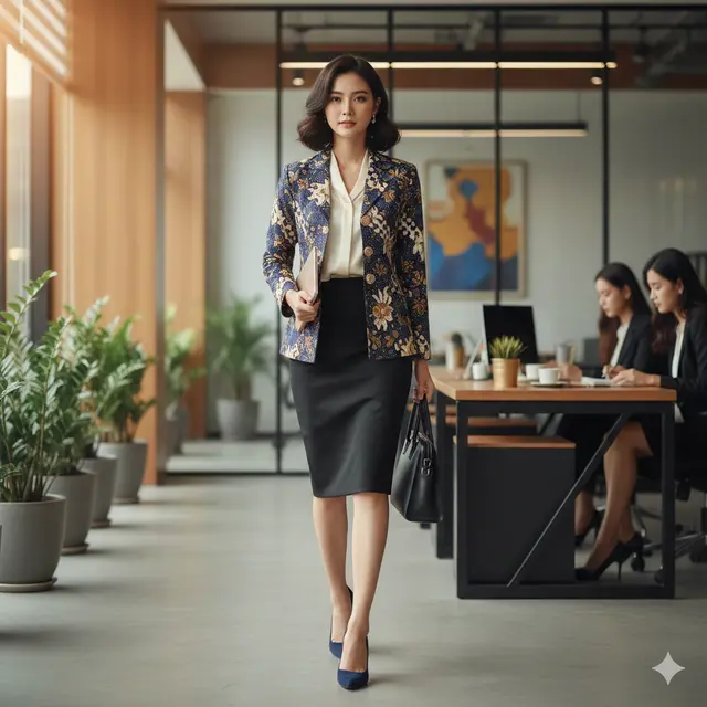 Model Atasan Batik Formal Wanita untuk Tampil Elegan
