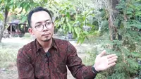 Pakar geologi dari Institut Teknologi Sepuluh Nopember (ITS) Surabaya M Haris Miftakhul Fajar. (Dian Kurniawan/Liputan6.com)