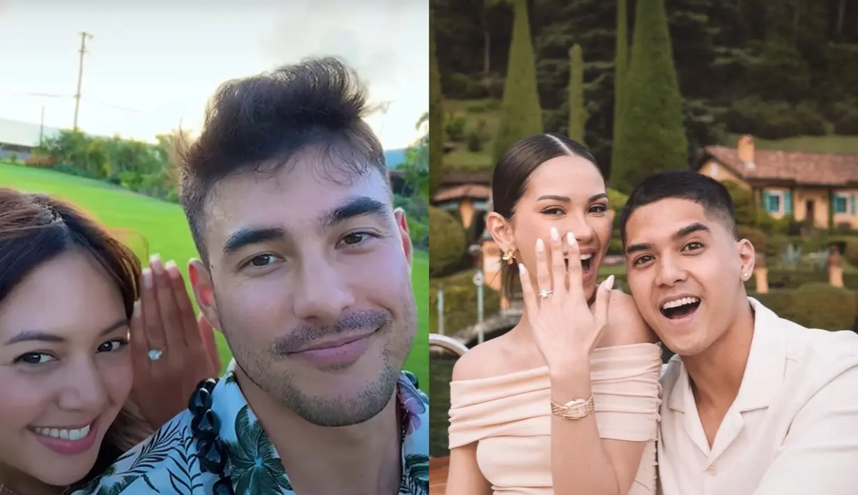 Alyssa Daguise dan Aurelie Moeremans terlihat cantik saat dilamar sang kekasih di luar negeri. [@alyssadaguise @aurelie]