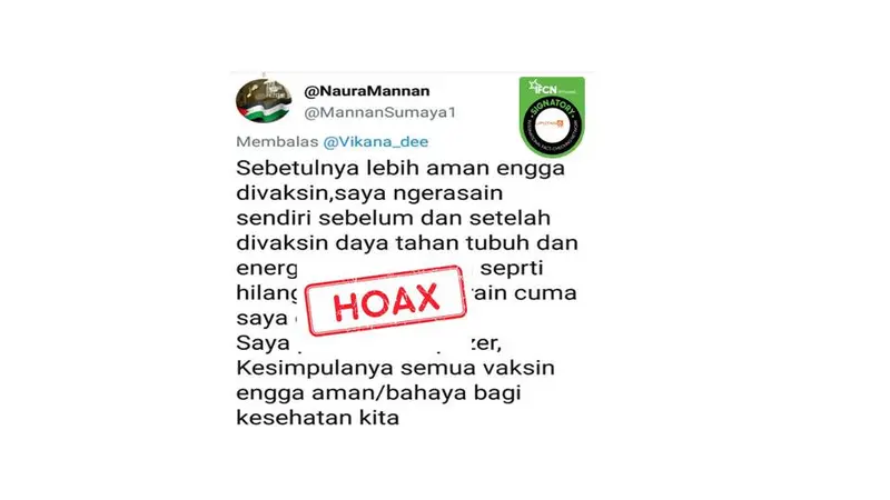 Cek Fakta vaksin covid-19 bahaya