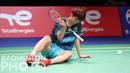 Pada gim ketiga alias penentuan, Jojo berhasil menjaga margin dengan baik. Kejar mengejar poin sempat terjadi, namun Ng Tze Yong harus mengakui keunggulan Jonatan Christie 21-16. (Badminton Photo/Yves Lacroix)
