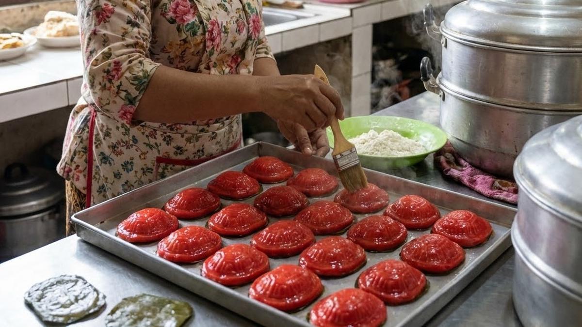 Cara Membuat Kue Ku Aneka Isi, Tekstur Legit dan Manis