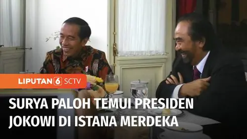 VIDEO: Presiden Jokowi Bertemu Ketua Umum Partai Nasdem Surya Paloh di Istana Merdeka