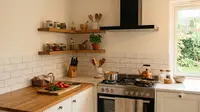 7 Inspirasi Dapur dengan Ambalan Sudut, Fungsional dan Menawan