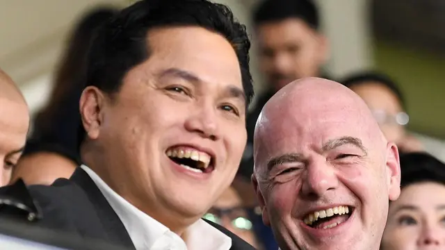Erick Thohir dan Presiden FIFA, Gianni Infantino.