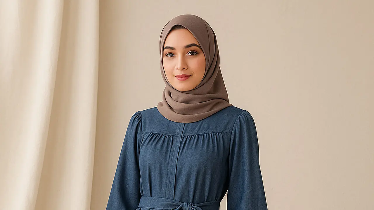 Model Gamis Untuk Pesta Pernikahan Terbaru 2025/Ilustrasi oleh AI