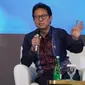 Menteri Kesehatan RI Budi Gunadi Sadikin saat Forum Diskusi Internal Bank Mandiri bertajuk, Reformasi Sektor Kesehatan Pasca Undang-Undang Nomor 17 Tahun 2023 tentang Kesehatan di Aula Plaza Mandiri, Jakarta pada Selasa, 15 Agustus 2023. (Dok Kementerian Kesehatan RI)