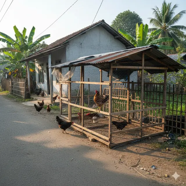 Desain Kandang Ayam Kampung
