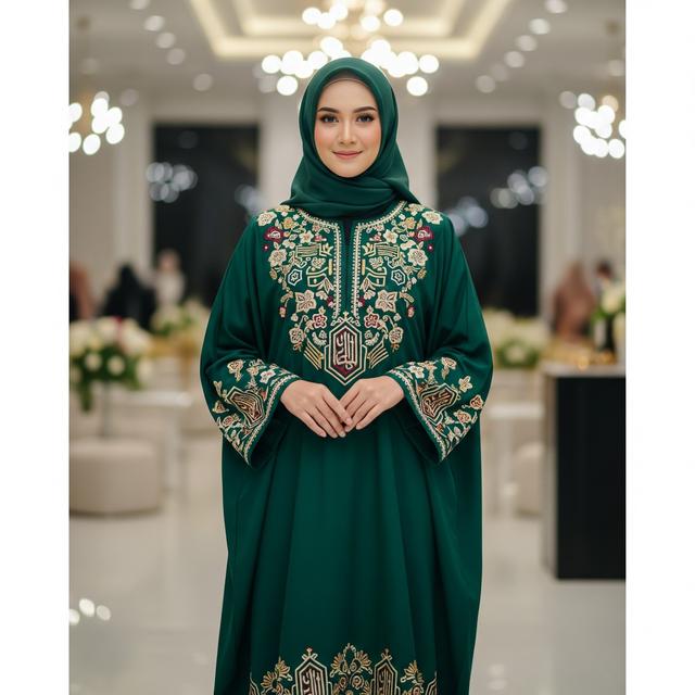 Model Gamis Abaya Syari (Image by Gemini AI)