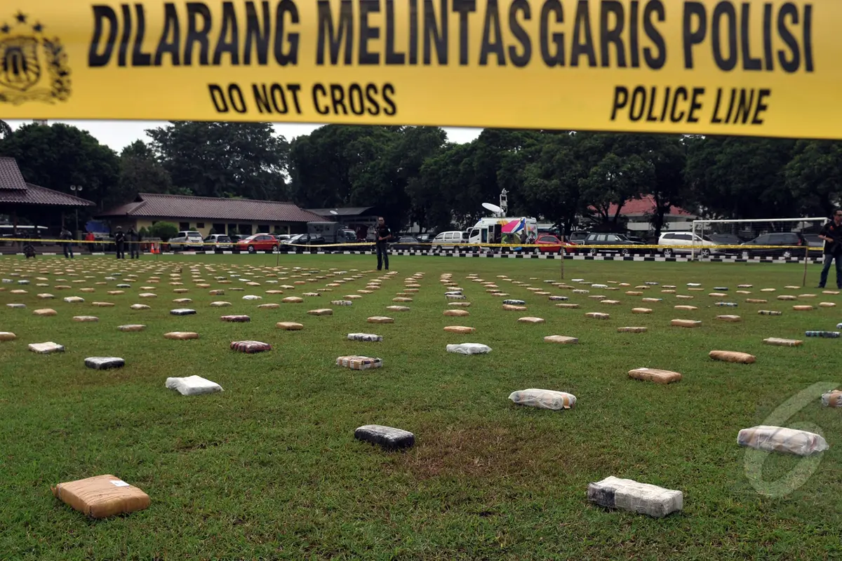 2,1 Ton Ganja Diamankan Ditnarkoba Mabes Polri 