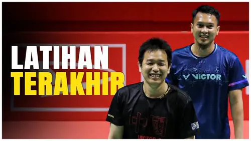VIDEO: Momen Latihan Terakhir Mohammad Ahsan Hendra Setiawan Jelang Indonesia Masters 2025