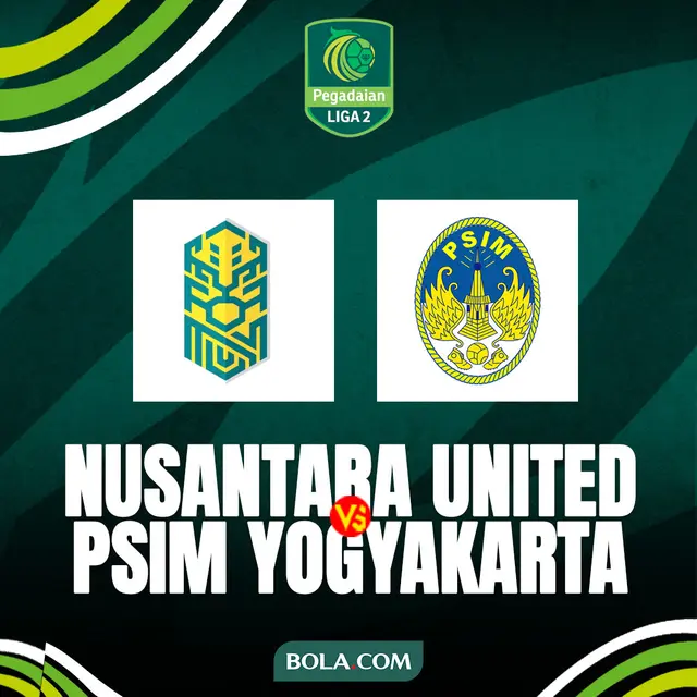 Pegadaian Liga 2 - Nusantara United Vs PSIM Yogyakarta