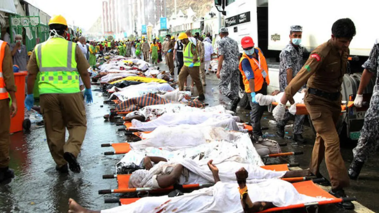 Foto Haru Korban Mina, Meninggal dalam Posisi Berdoa