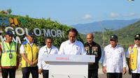 Jelang pelaksanaan ASEAN Summit 2023 di Labuan Bajo, Presiden Joko Widodo (Jokowi) meresmikan Jalan Akses Labuan Bajo-Golo Mori di Kabupaten Manggarai Barat, Nusa Tenggara Timur (NTT). (dk: PUPR)