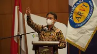 Menteri Kesehatan RI Budi Gunadi Sadikin membuka pertemuan Asosiasi Rumah Sakit Vertikal Indonesia pada 22 April 2020. (Dok Kementerian Kesehatan RI)
