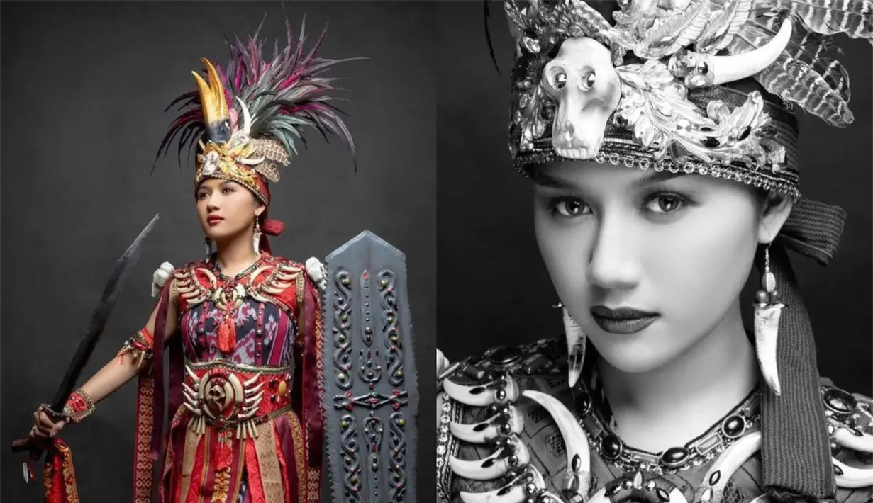 Untuk peringatan HUT ke-78 RI ini, Kaesang Pangarep dan Erina Gudono memilih baju adat Minahasa, yaitu Kawasaran Minahasa. [Foto: Instagram/erinagudono]