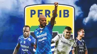 Persib Bandung - Victor Igbonefo, David da Silva, Ciro Alves, Dedi Kusnandar (Bola.com/Adreanus Titus)